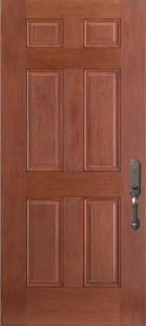 Novatech 6 panel fiberglass exterior door