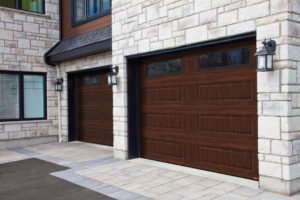 Garaga Garage Door American Walnut with Glass Insert