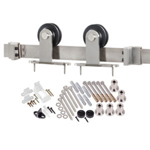 Stainless Steel Interior Barn Door Hardware Top of Door Kit