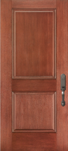 Novatech 2 panel London fiberglass exterior door