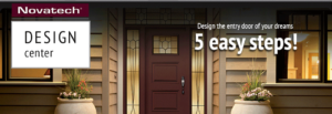 Novatech exterior door design center banner